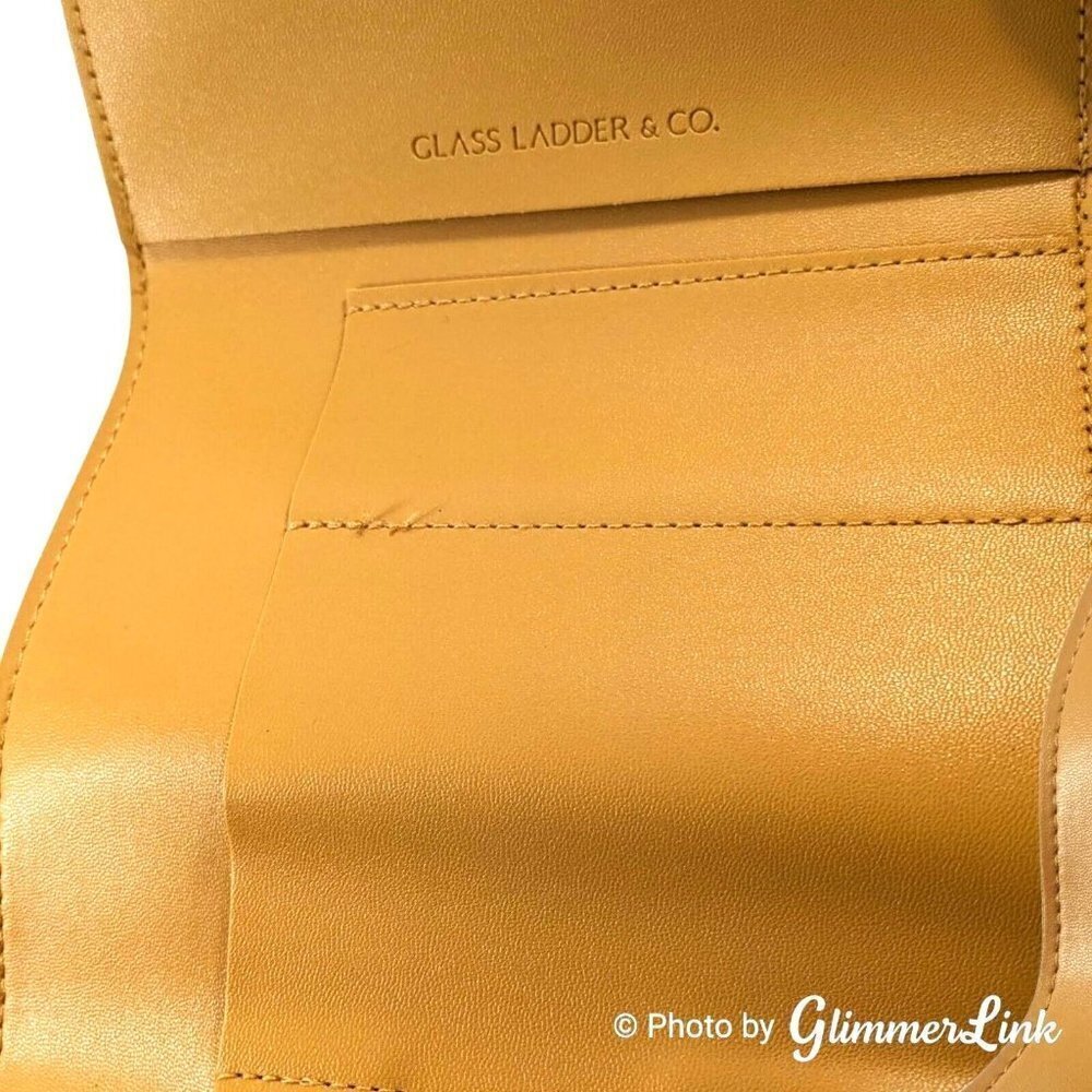 Glass Ladder Co Honey Vegan Leather Katherine Tech Organizer Roll Up Pouch - Picture 4 of 12